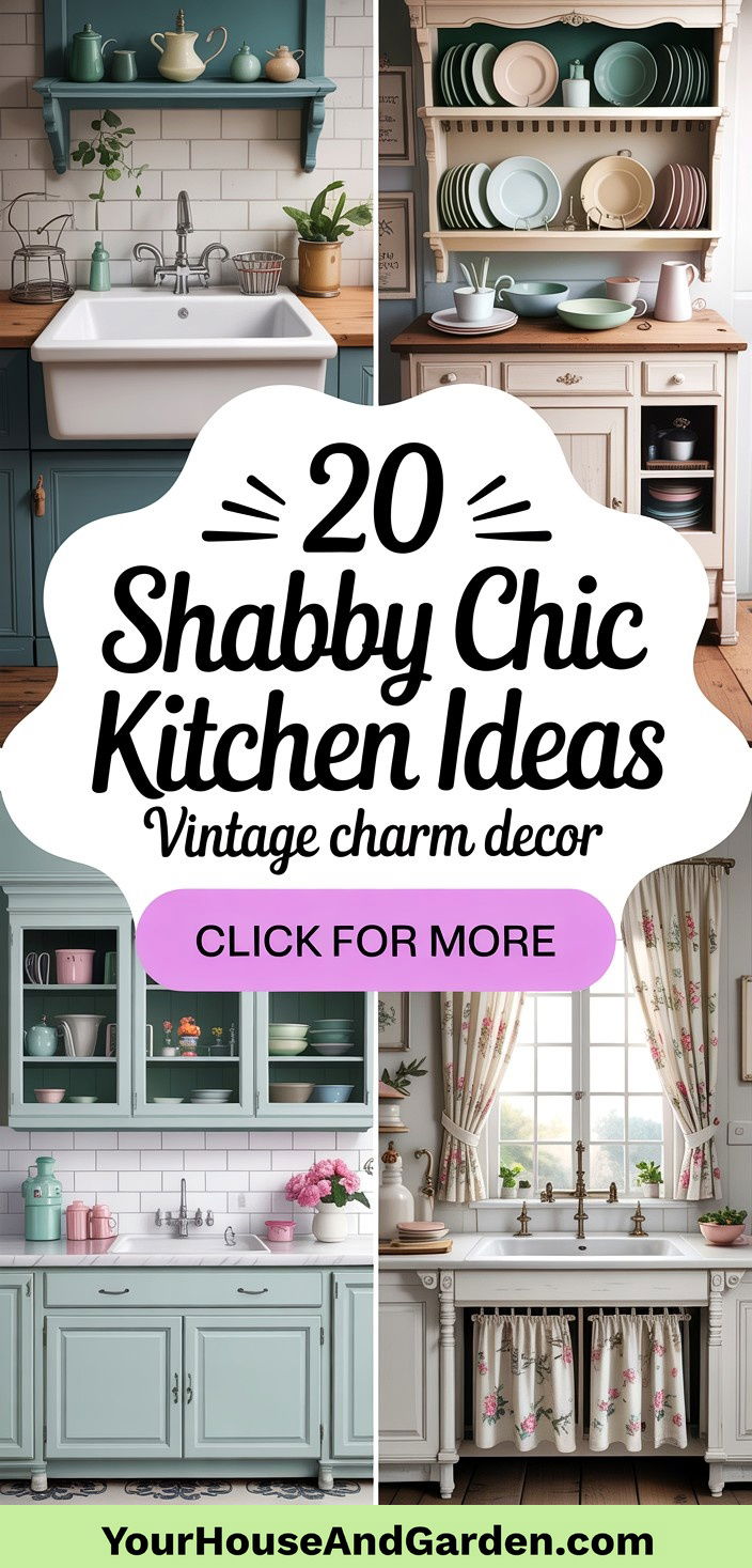 20 Shabby Chic Kitchen Ideas with Vintage Charm and Style - 20 Shabby Chic Kitchen Ideas with Vintage Charm and Style