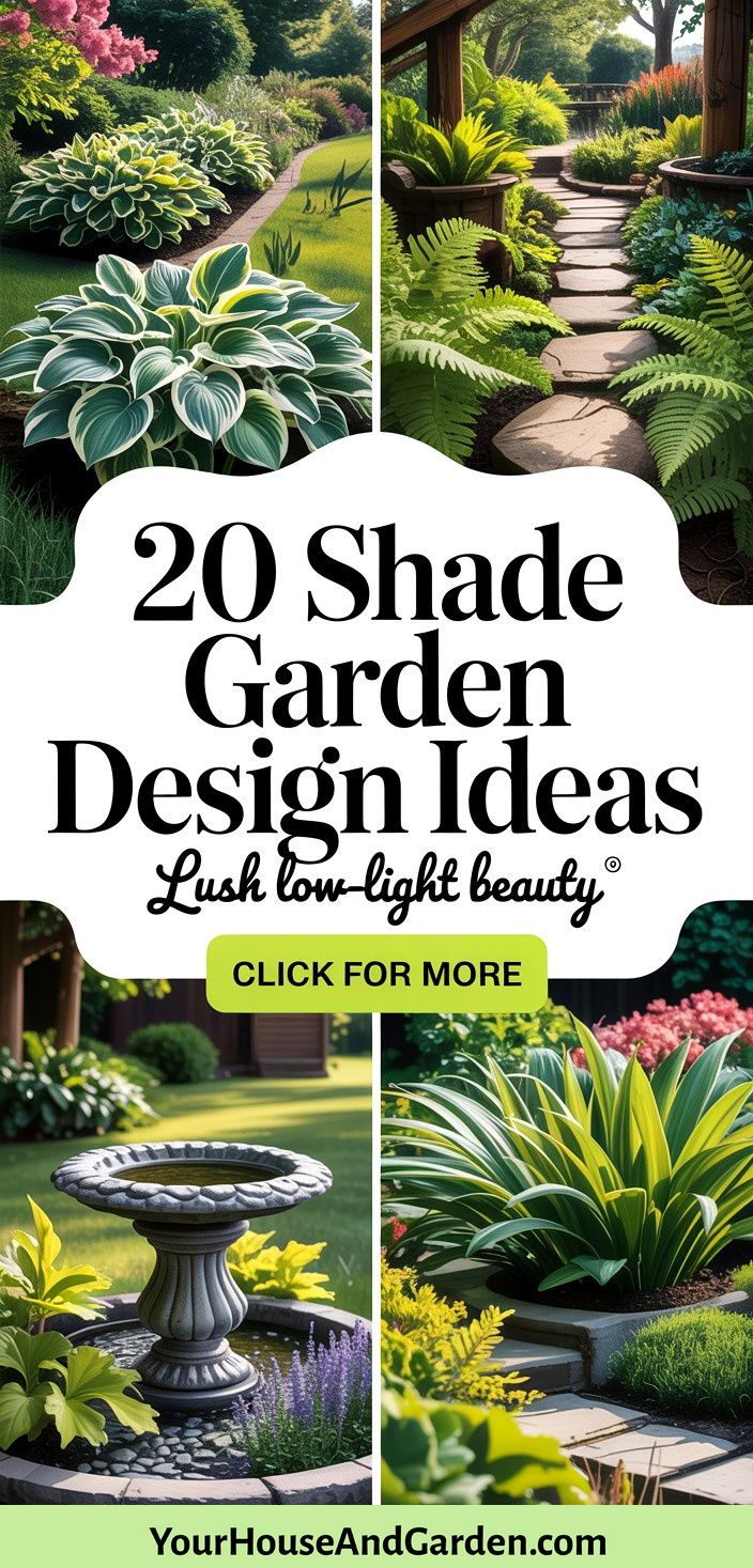 20 Shade Garden Design Ideas for Lush Low-Light Landscapes - 20 Shade Garden Design Ideas for Lush Low-Light Landscapes