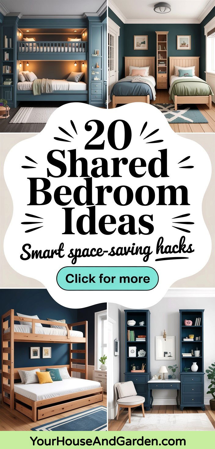 20 Shared Bedroom Ideas for Small Rooms Space-Saving Solutions