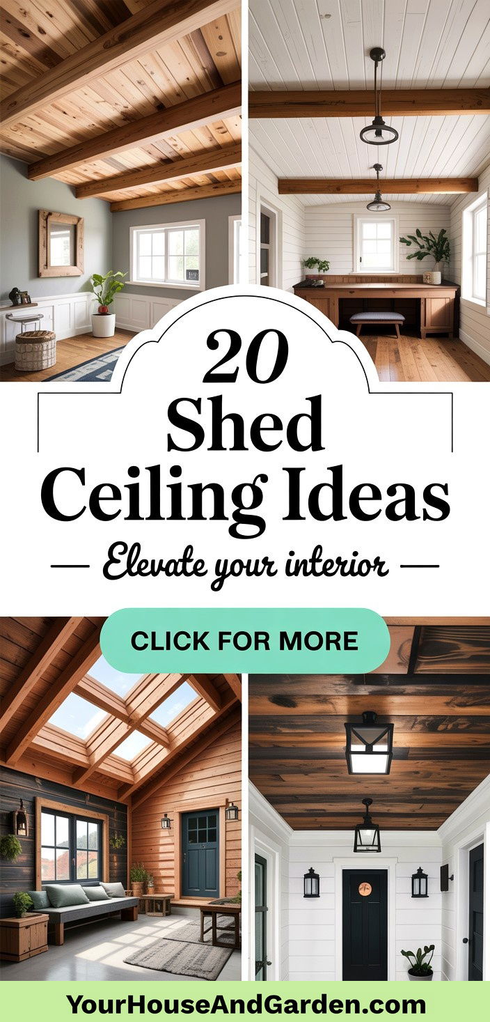 20 Shed Ceiling Ideas to Elevate Your Homes Interior Design - 20 Shed Ceiling Ideas to Elevate Your Home's Interior Design