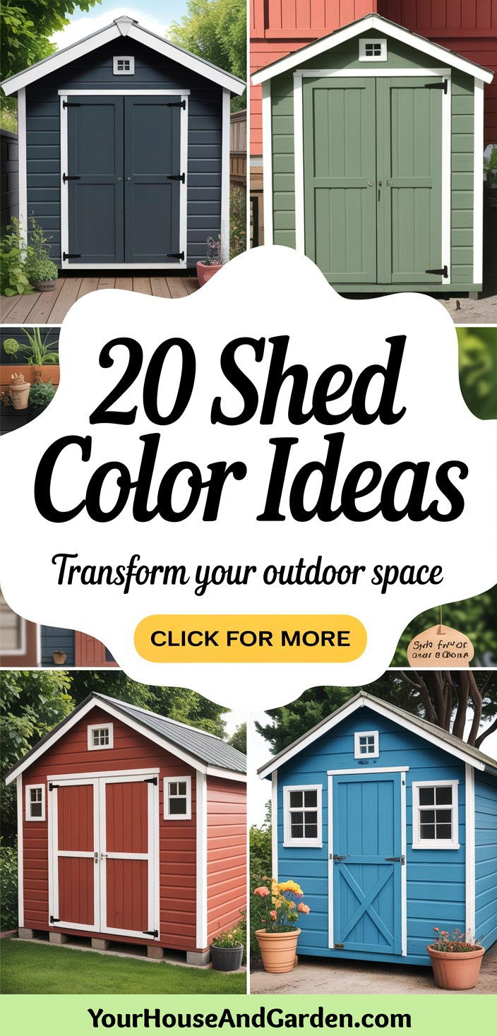 20 Shed Color Ideas Transform Your Outdoor Space Today