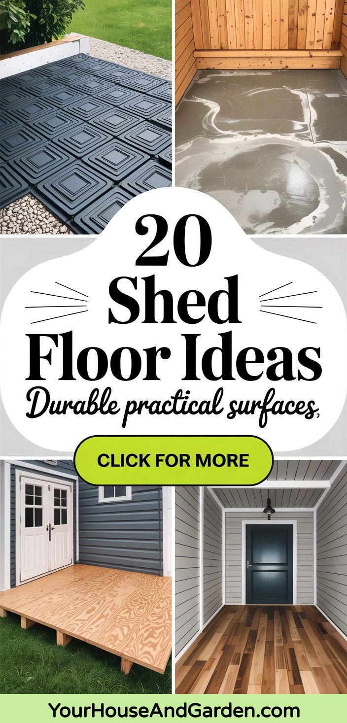 20 Shed Floor Ideas Durable and Practical Solutions for You