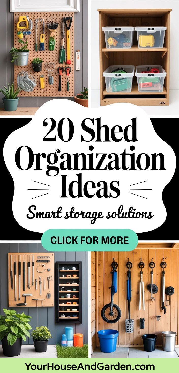 20 Shed Organization Ideas Smart Storage for Tidy Spaces