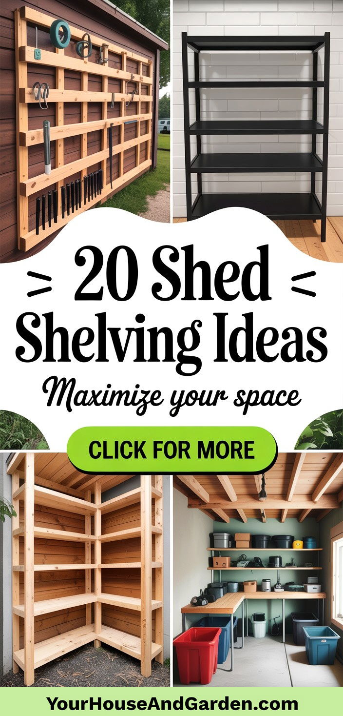 20 Shed Shelving Ideas Maximize Storage and Organization