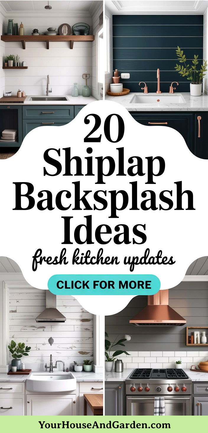 20 Shiplap Backsplash Ideas to Refresh Your Kitchen Space - 20 Shiplap Backsplash Ideas to Refresh Your Kitchen Space