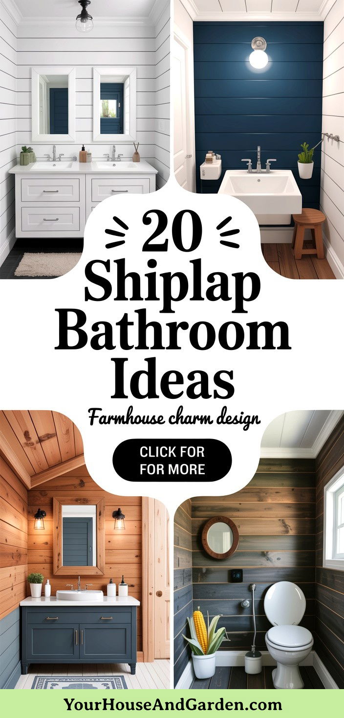 20 Shiplap Bathroom Ideas Farmhouse Charm and Modern Flair