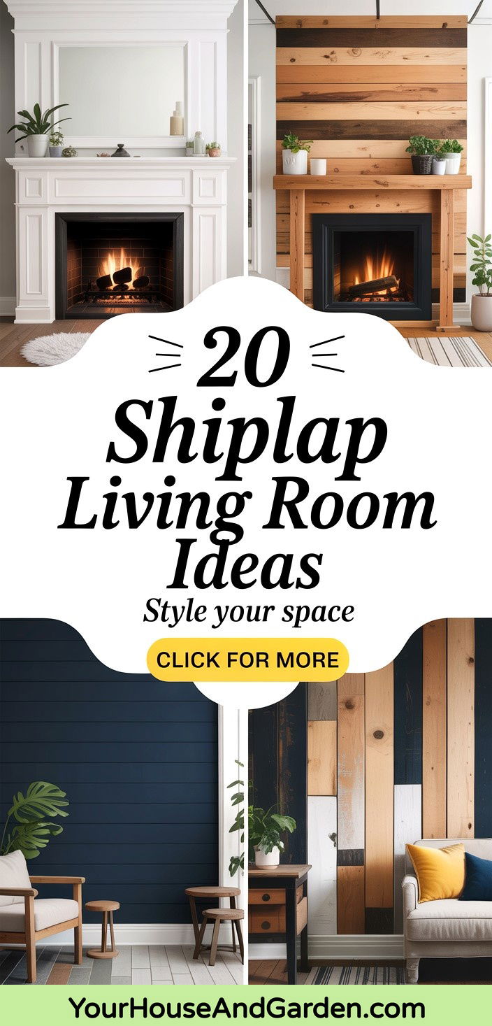 20 Shiplap Living Room Ideas Rustic Charm and Style Tips