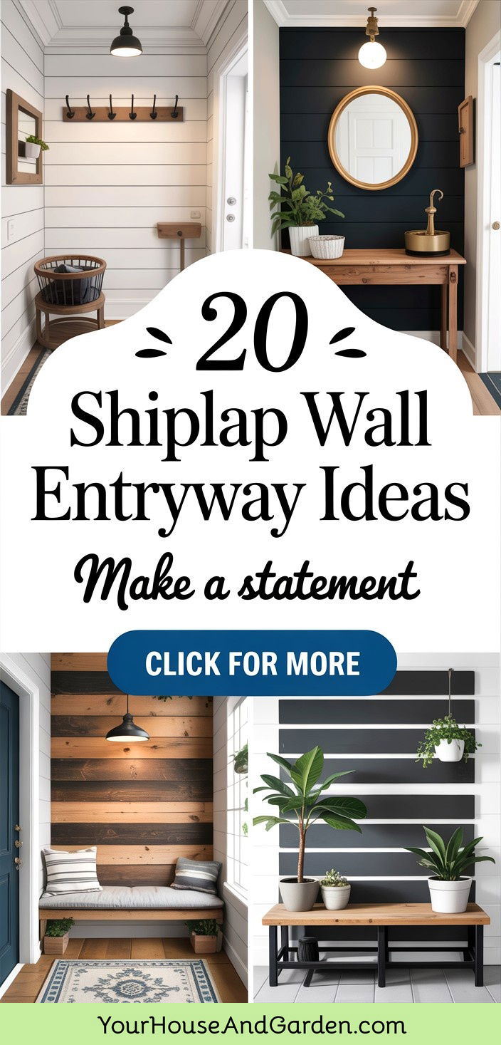 20 Shiplap Wall Entryway Ideas Welcoming First Impressions
