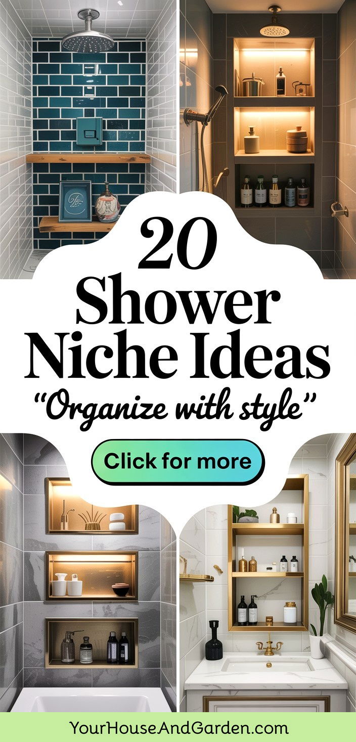 20 Shower Niche Ideas Organized and Chic Bathroom Storage