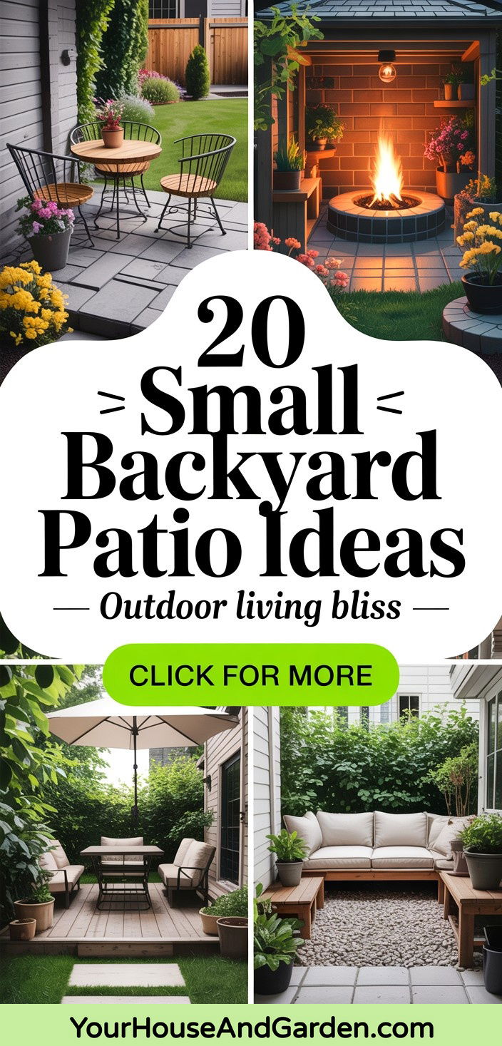 20 Small Backyard Patio Ideas to Transform Your Outdoor Space - 20 Small Backyard Patio Ideas to Transform Your Outdoor Space