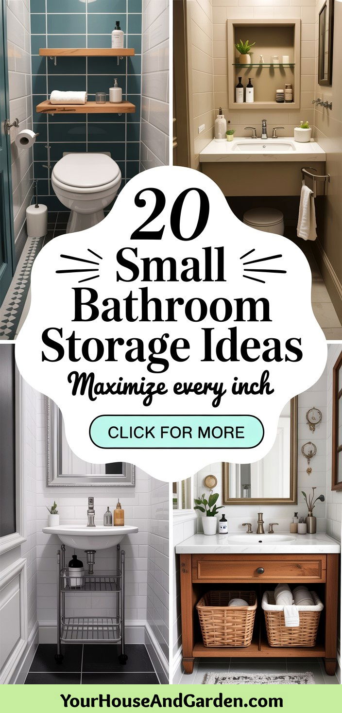 20 Small Bathroom Storage Ideas for a Clutter-Free Space - 20 Small Bathroom Storage Ideas for a Clutter-Free Space