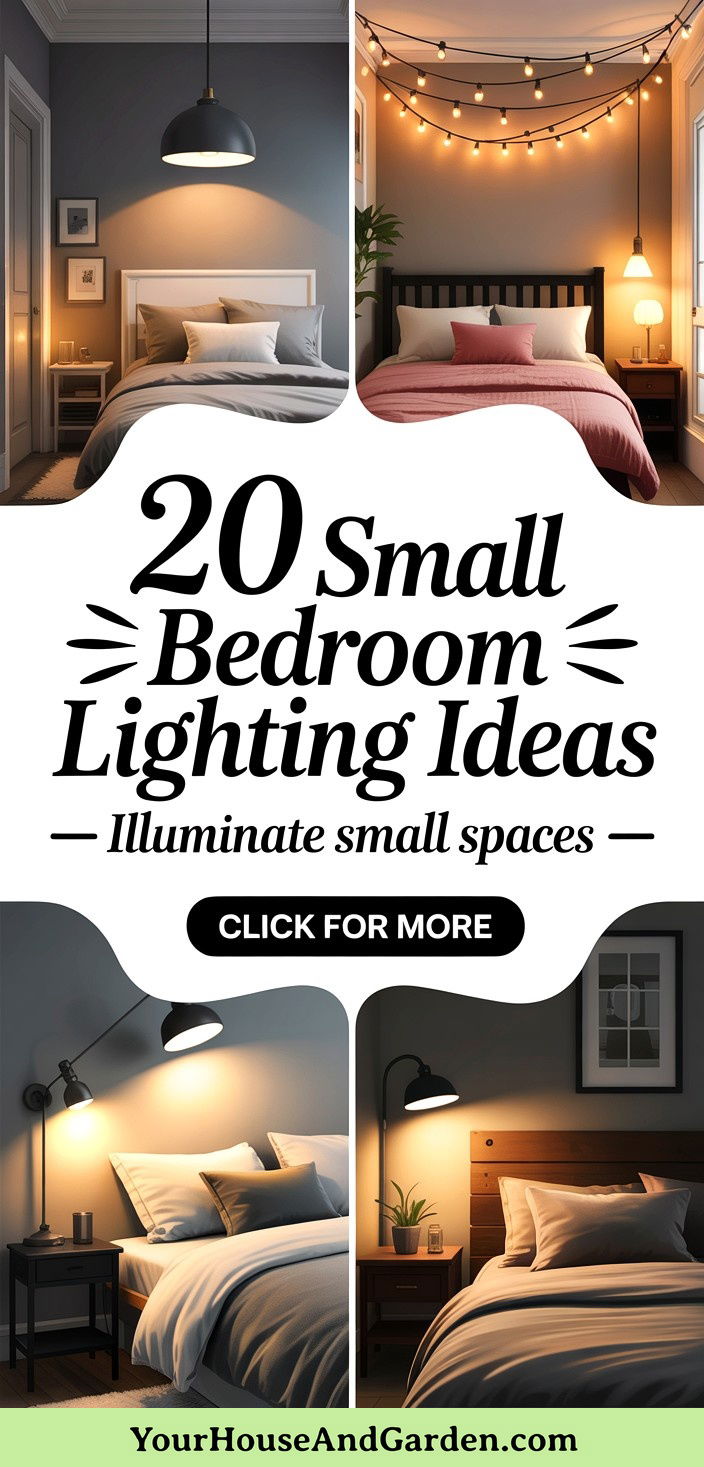 20 Small Bedroom Lighting Ideas to Brighten Up Your Space - 20 Small Bedroom Lighting Ideas to Brighten Up Your Space