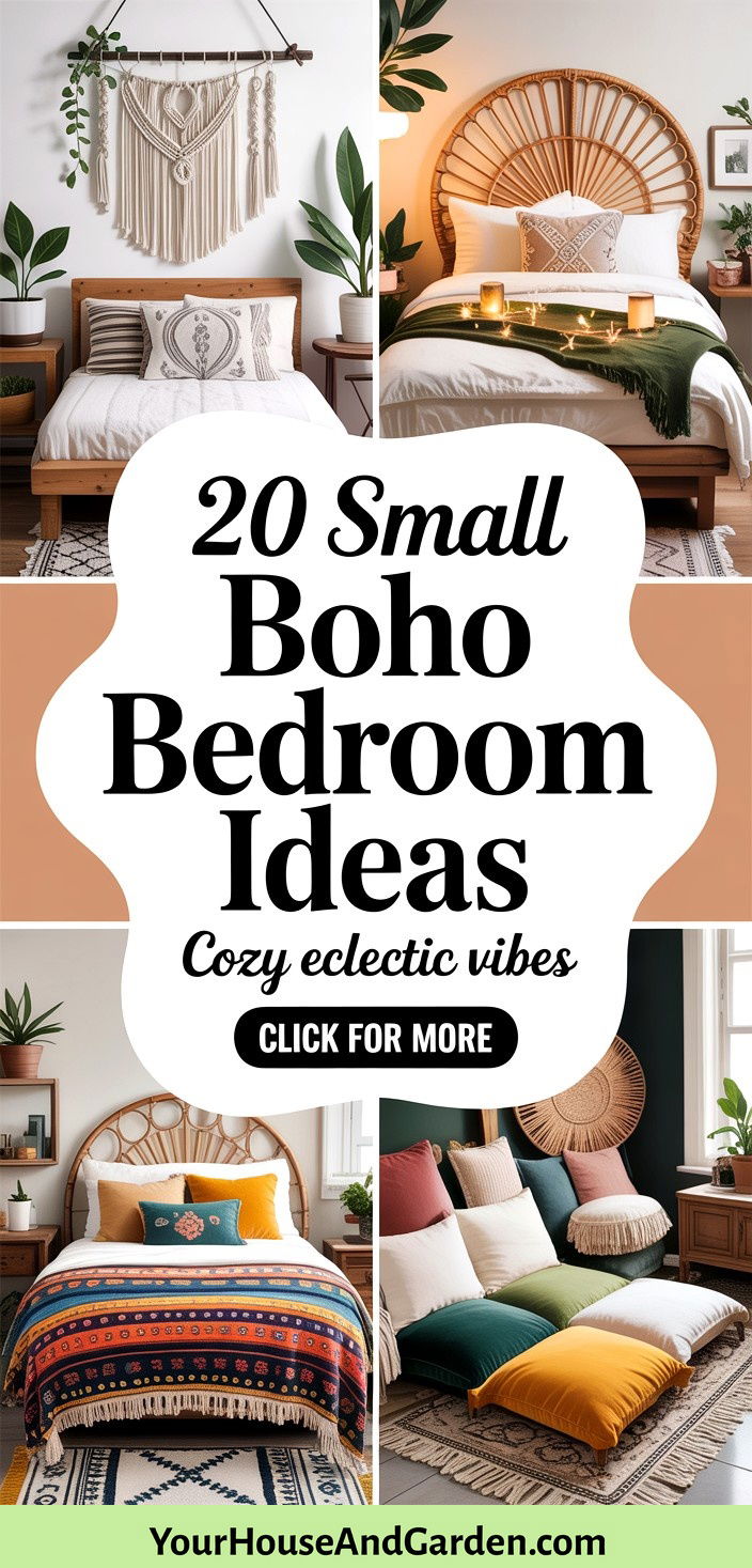 20 Small Boho Bedroom Ideas Cozy and Eclectic Designs