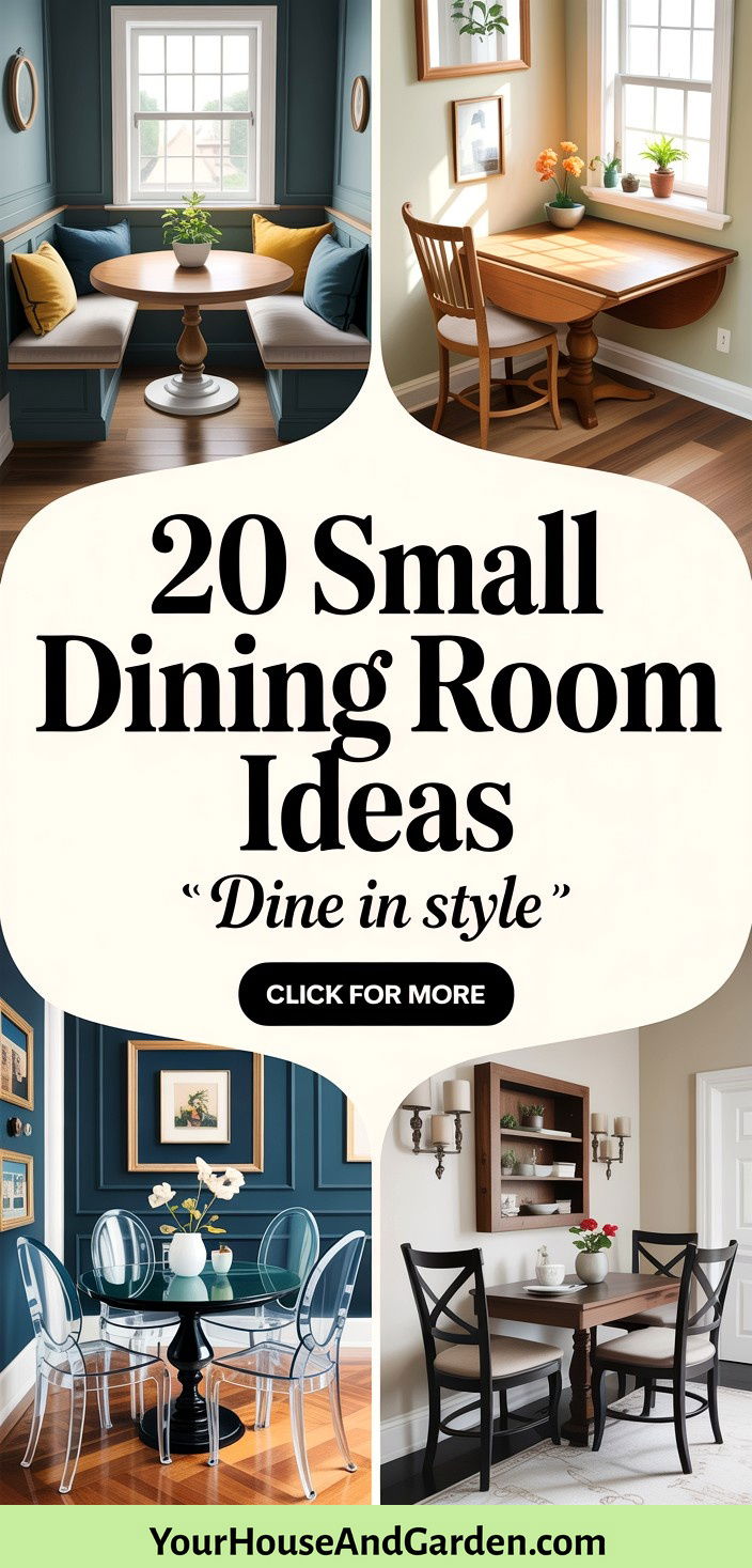 20 Small Dining Room Ideas Space-Saving and Stylish Solutions