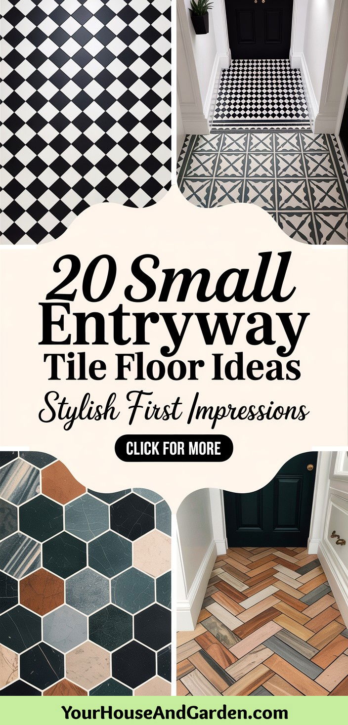 20 Small Entryway Tile Floor Ideas to Elevate Your Home - 20 Small Entryway Tile Floor Ideas to Elevate Your Home