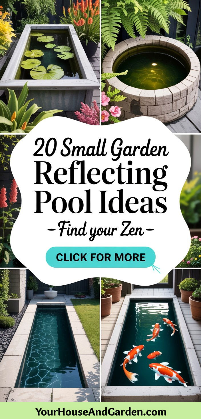 20 Small Garden Reflecting Pool Ideas for Serene Spaces - 20 Small Garden Reflecting Pool Ideas for Serene Spaces
