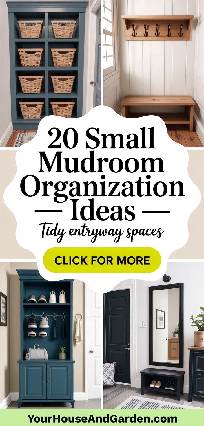 20 Small Mudroom Organization Ideas for Tidy Entryway Spaces - 20 Small Mudroom Organization Ideas for Tidy Entryway Spaces