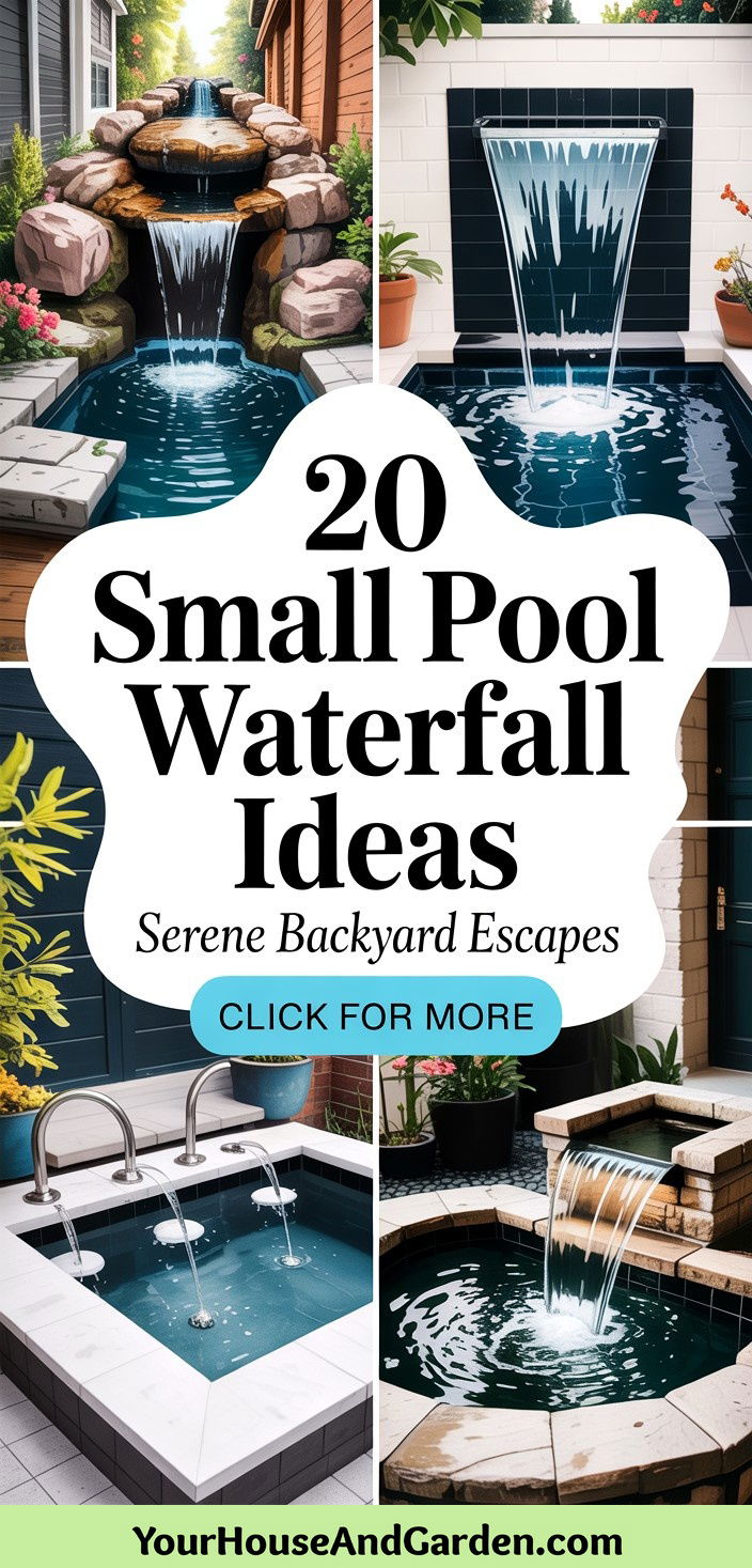 20 Small Pool Waterfall Ideas Serene Backyard Escapes