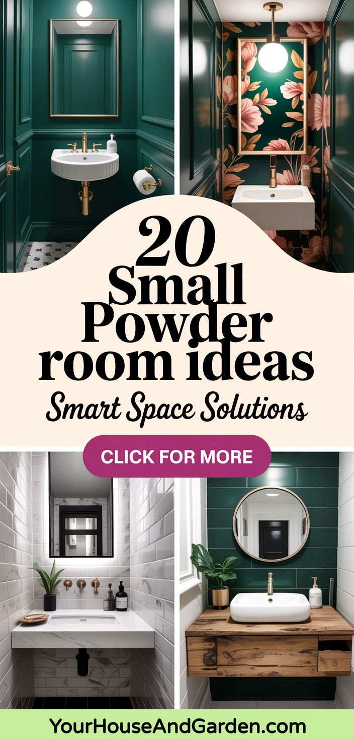 20 Small Powder Room Ideas Smart Space Solutions