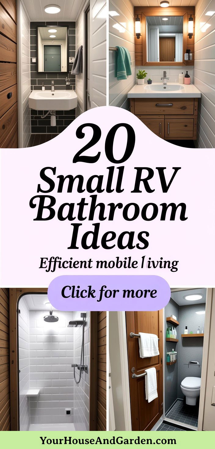 20 Small RV Bathroom Ideas for Space-Efficient Mobile Living - 20 Small RV Bathroom Ideas for Space-Efficient Mobile Living