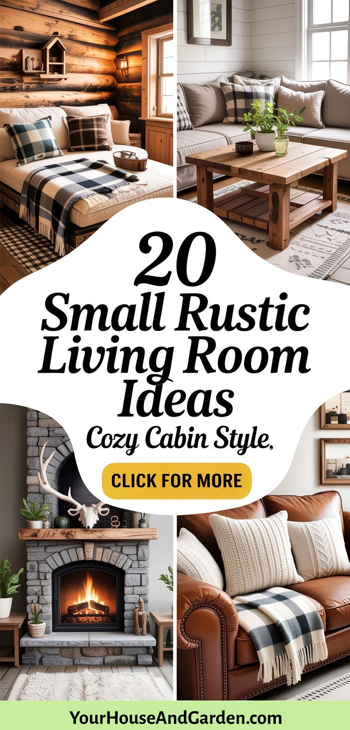 20 Small Rustic Living Room Ideas Cozy Cabin Style