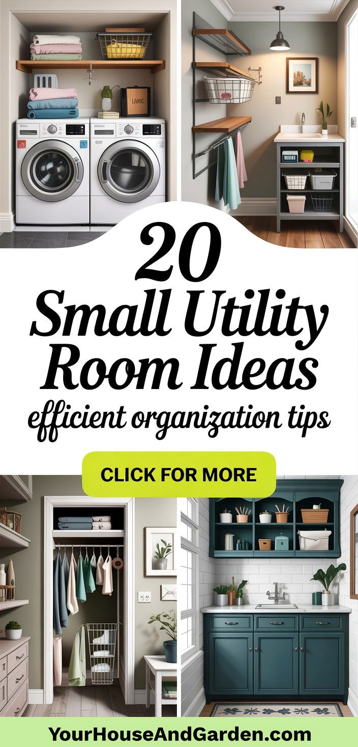 20 Small Utility Room Ideas Efficient Organization Tips