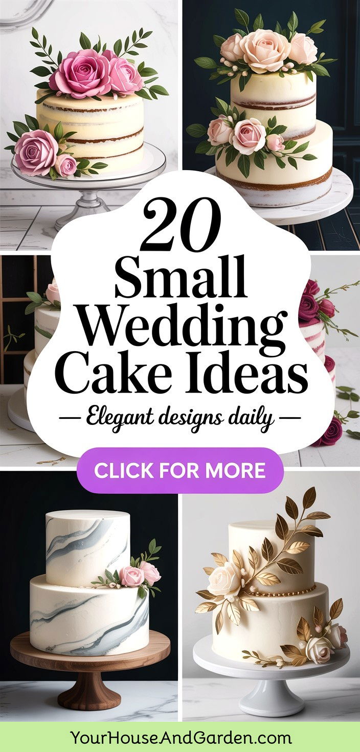 20 Small Wedding Cake Ideas Elegant Designs for Your Day