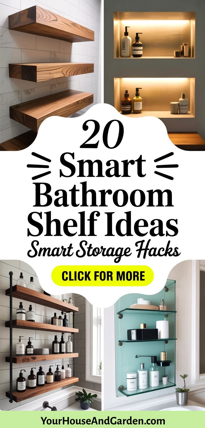 20 Smart Bathroom Shelf Ideas for Clutter-Free Storage - 20 Smart Bathroom Shelf Ideas for Clutter-Free Storage