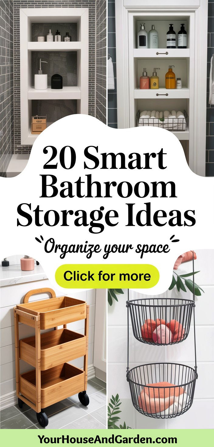20 Smart Bathroom Storage Ideas for Organized Spaces - 20 Smart Bathroom Storage Ideas for Organized Spaces