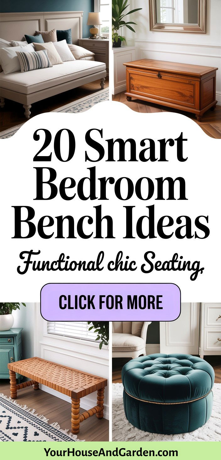 20 Smart Bedroom Bench Ideas for Storage and Seating Style - 20 Smart Bedroom Bench Ideas for Storage and Seating Style