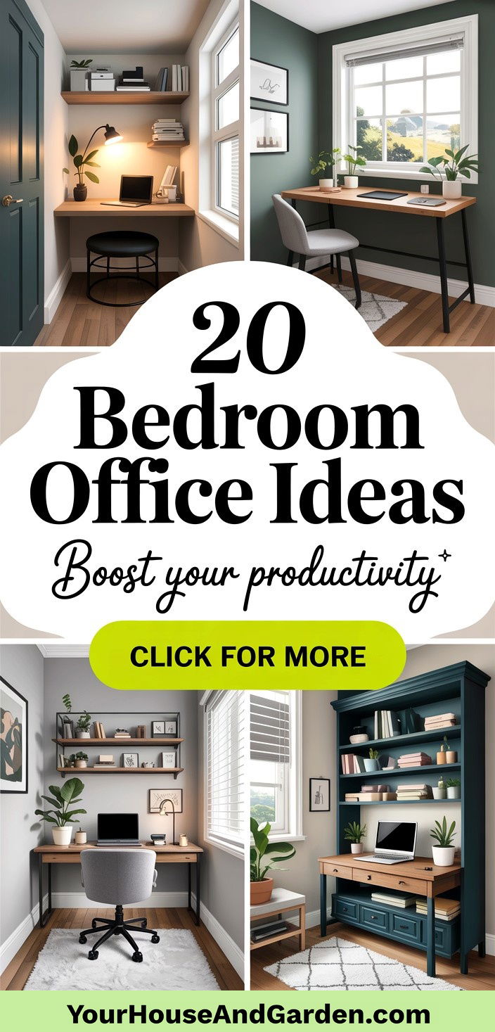 20 Smart Bedroom Office Ideas Enhancing Productivity - 20 Smart Bedroom Office Ideas Enhancing Productivity