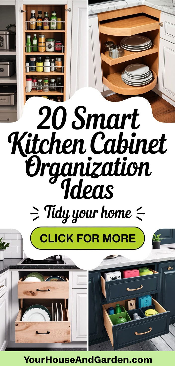 20 Smart Kitchen Cabinet Organization Solutions and Tips - 20 Smart Kitchen Cabinet Organization Solutions & Tips