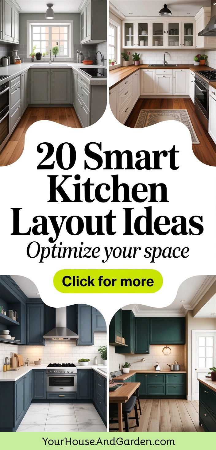 20 Smart Kitchen Layout Ideas for Optimal Space Efficiency - 20 Smart Kitchen Layout Ideas for Optimal Space Efficiency