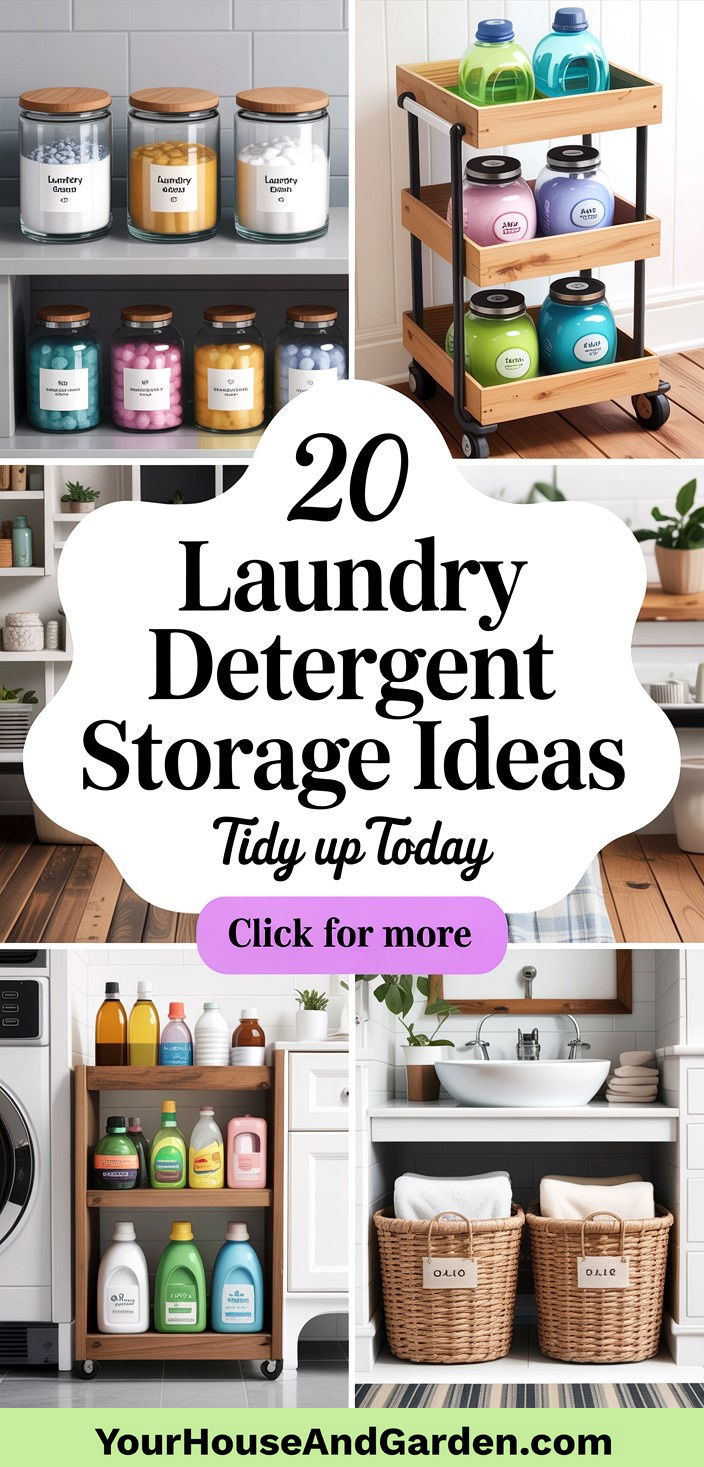 20 Smart Laundry Detergent Storage Ideas to Tidy Up - 20 Smart Laundry Detergent Storage Ideas to Tidy Up