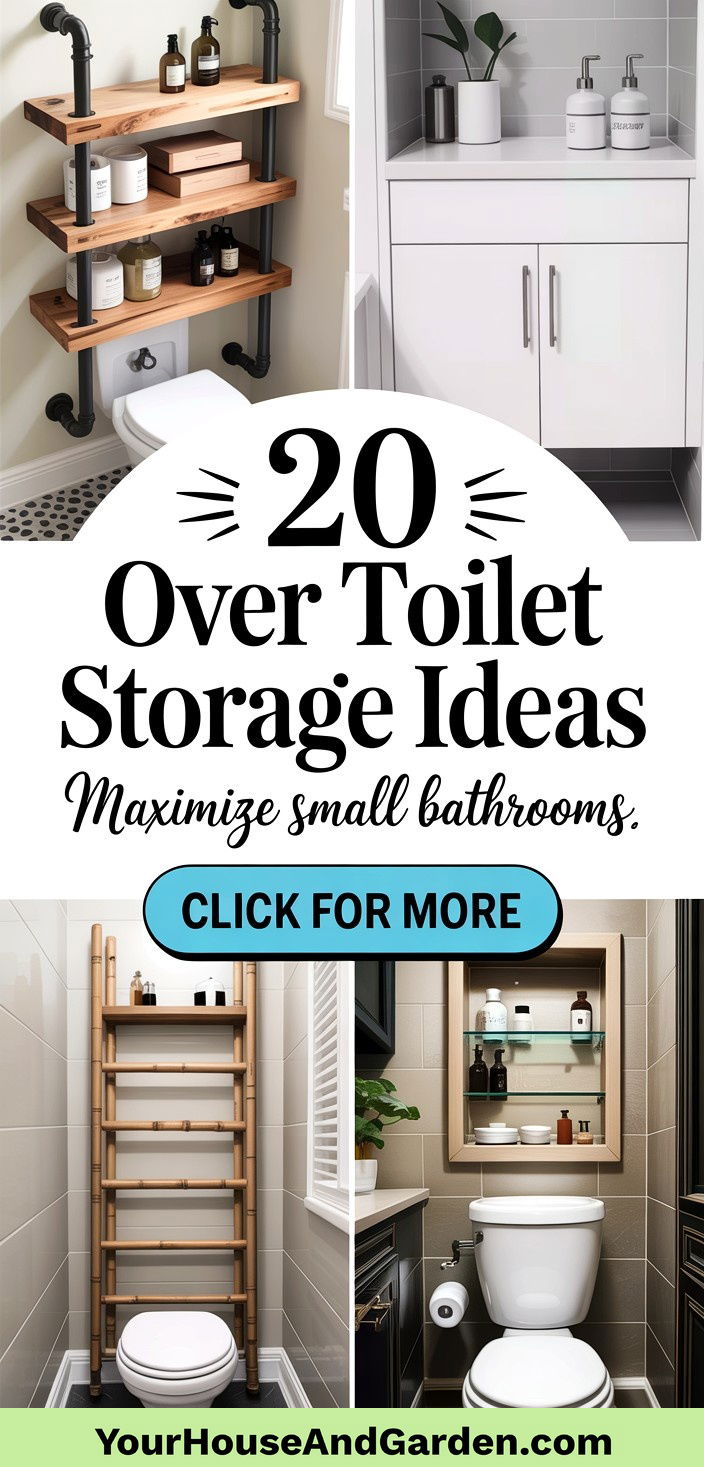20 Smart Over Toilet Storage Solutions for Bathrooms - 20 Smart Over Toilet Storage Solutions for Bathrooms