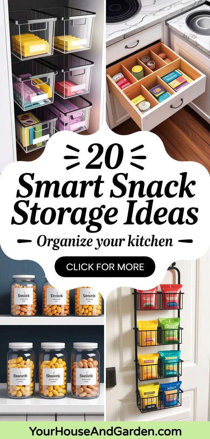 20 Smart Snack Storage Ideas to Organize Your Kitchen - 20 Smart Snack Storage Ideas to Organize Your Kitchen