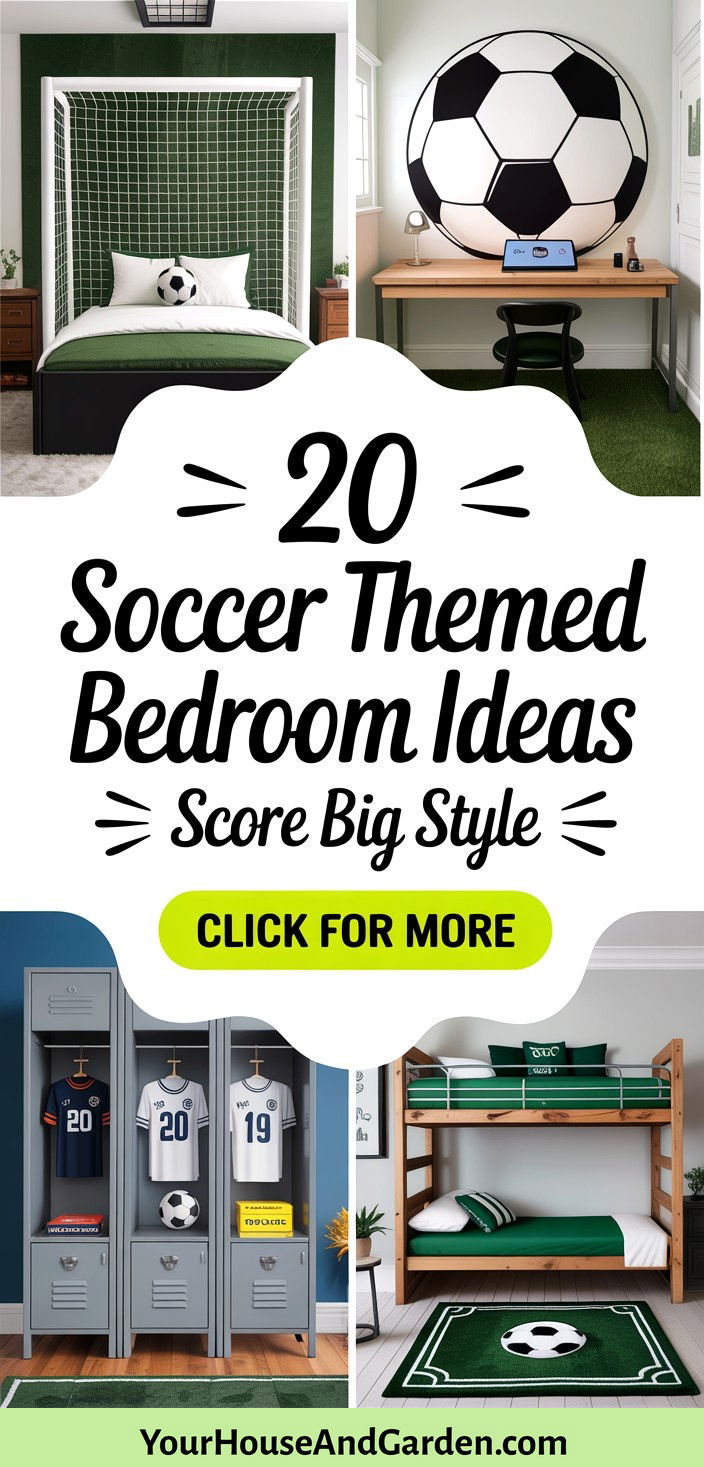 20 Soccer Themed Bedroom Ideas for the Ultimate Young Fan - 20 Soccer Themed Bedroom Ideas for the Ultimate Young Fan