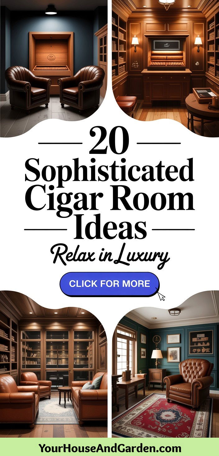 20 Sophisticated Cigar Room Ideas for Relaxation - 20 Sophisticated Cigar Room Ideas for Relaxation