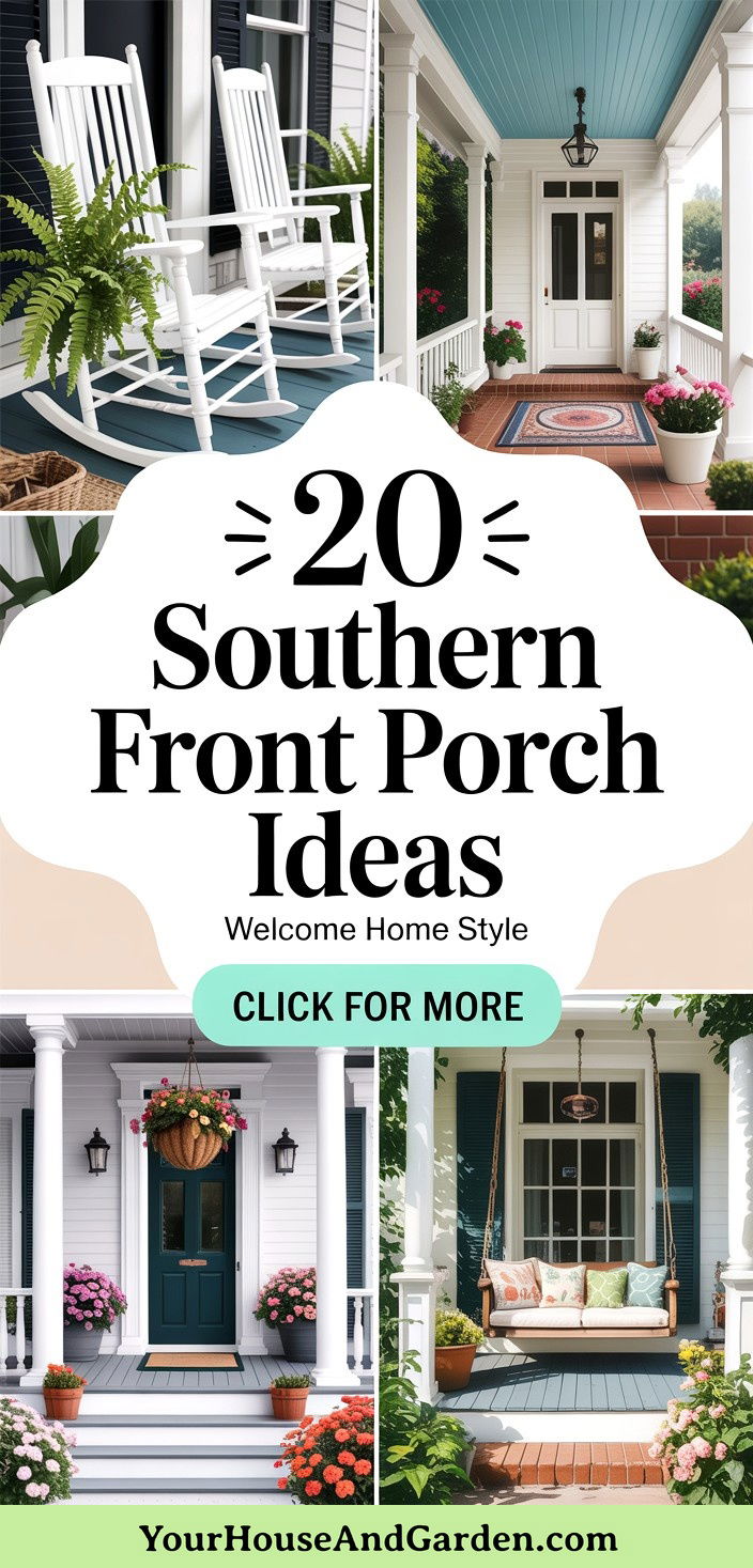20 Southern Front Porch Ideas for Welcoming Home Entryways - 20 Southern Front Porch Ideas for Welcoming Home Entryways