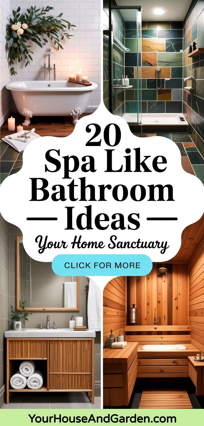 20 Spa Like Bathroom Ideas for Ultimate Relaxation at Home - 20 Spa Like Bathroom Ideas for Ultimate Relaxation at Home