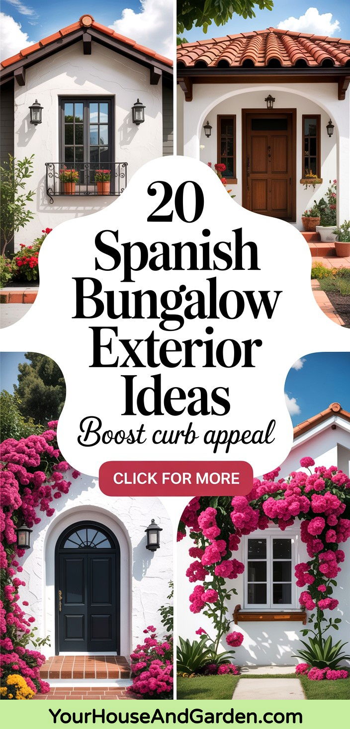 20 Spanish Bungalow Exterior Ideas to Boost Curb Appeal - 20 Spanish Bungalow Exterior Ideas to Boost Curb Appeal