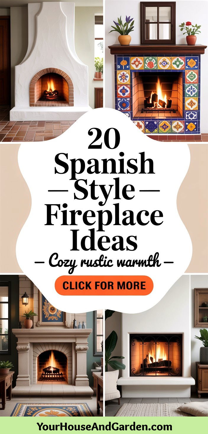 20 Spanish Style Fireplace Ideas to Warm Your Home - 20 Spanish Style Fireplace Ideas to Warm Your Home