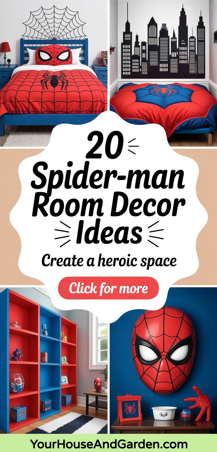 20 Spiderman Room Decor Ideas to Create a Heroic Space - 20 Spiderman Room Decor Ideas to Create a Heroic Space