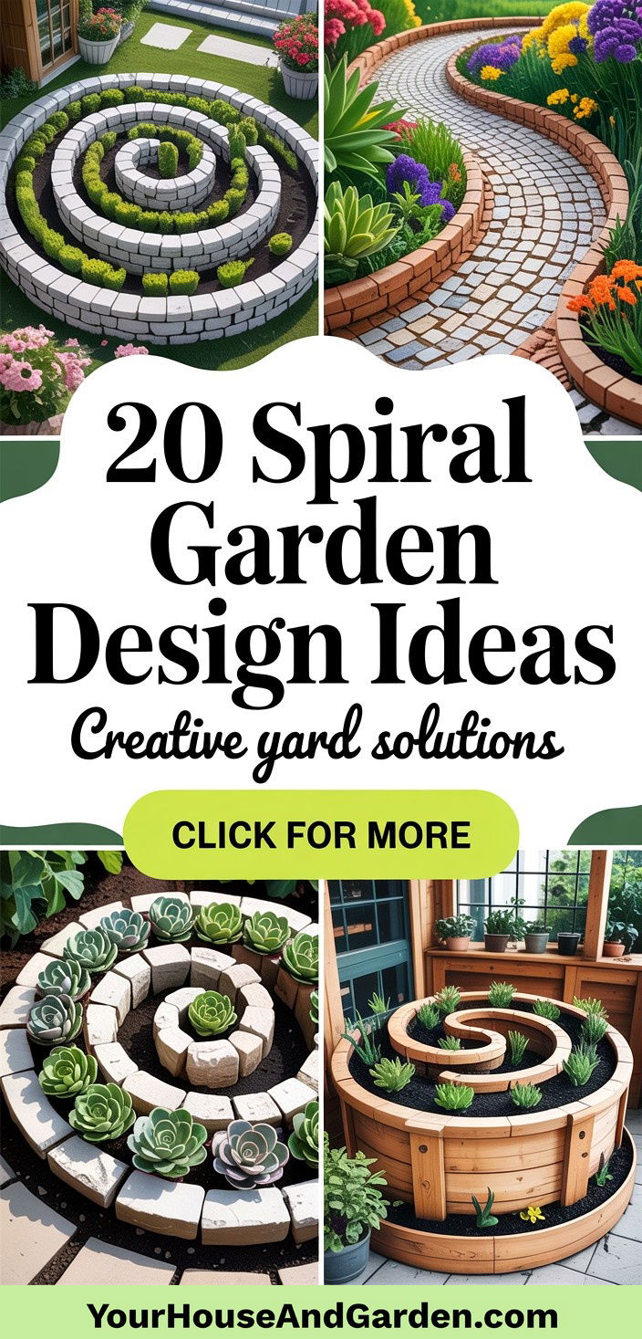 20 Spiral Garden Design Ideas Creative Yard Solutions