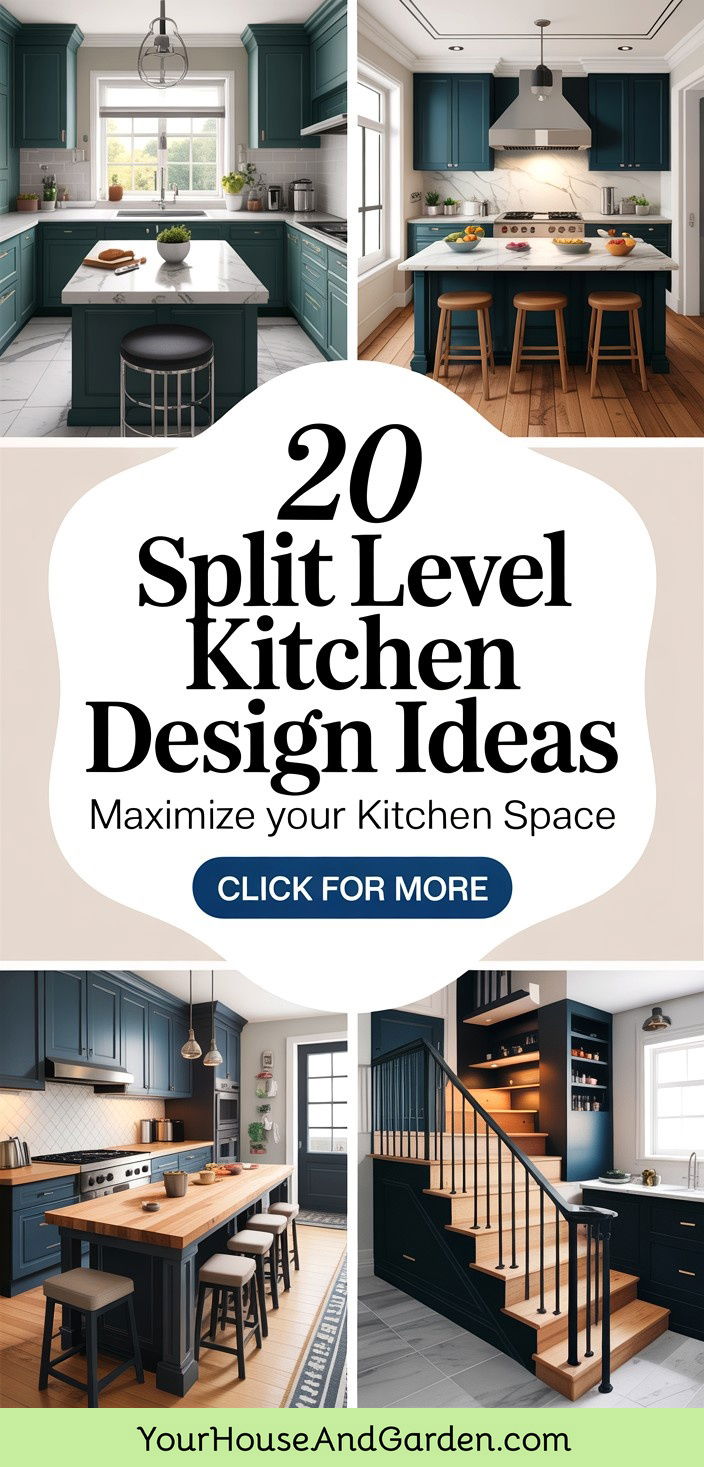 20 Split Level Kitchen Design Ideas to Maximize Space - 20 Split Level Kitchen Design Ideas to Maximize Space