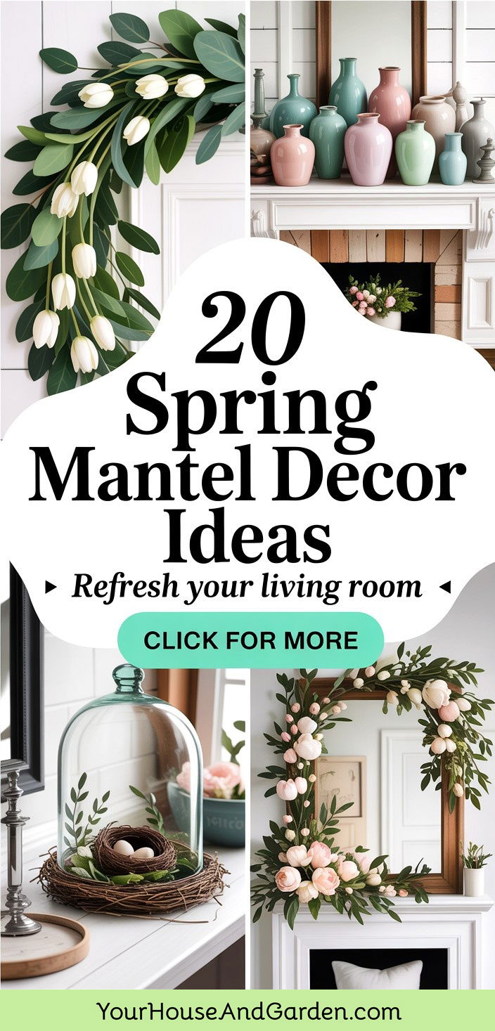 20 Spring Mantel Decor Ideas for Refreshing Interiors - 20 Spring Mantel Decor Ideas for Refreshing Interiors