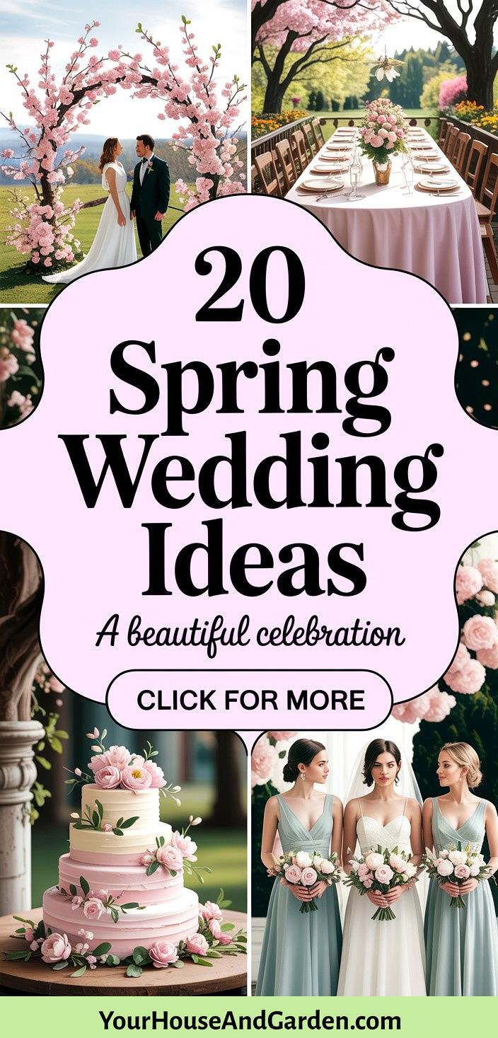 20 Spring Wedding Ideas for a Beautiful Celebration - 20 Spring Wedding Ideas for a Beautiful Celebration