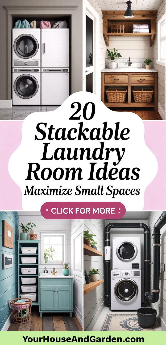 20 Stackable Laundry Room Ideas for Efficient Spaces - 20 Stackable Laundry Room Ideas for Efficient Spaces