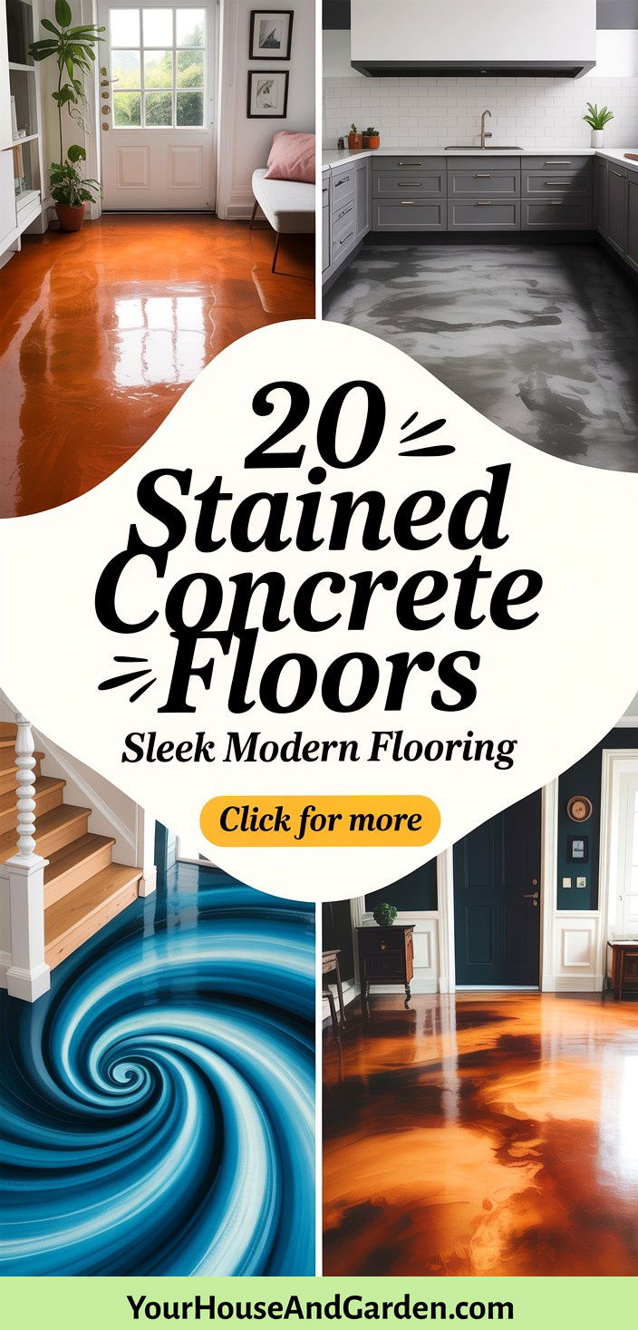 20 Stained Concrete Floors Modern and Durable Designs