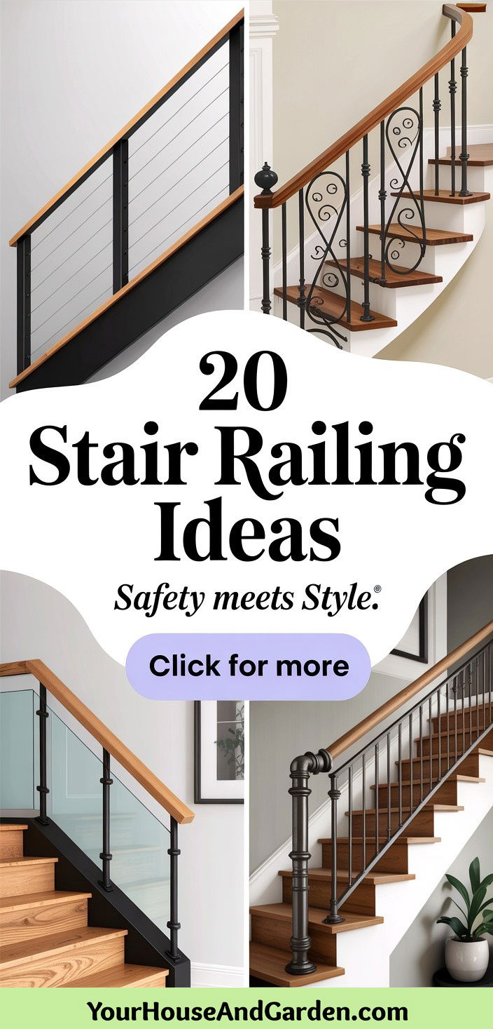 20 Stair Railing Ideas Modern Safety Meets Style